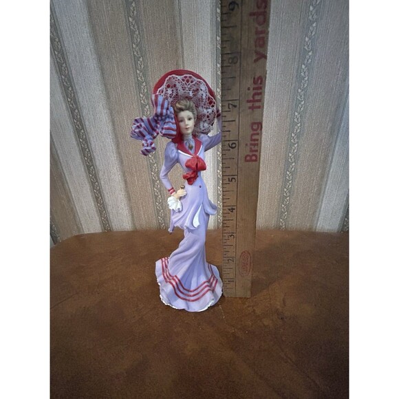 Thomas Kinkade Portraits Of Style Collection- Strolling The Board Walk Figurine - Picture 9 of 10